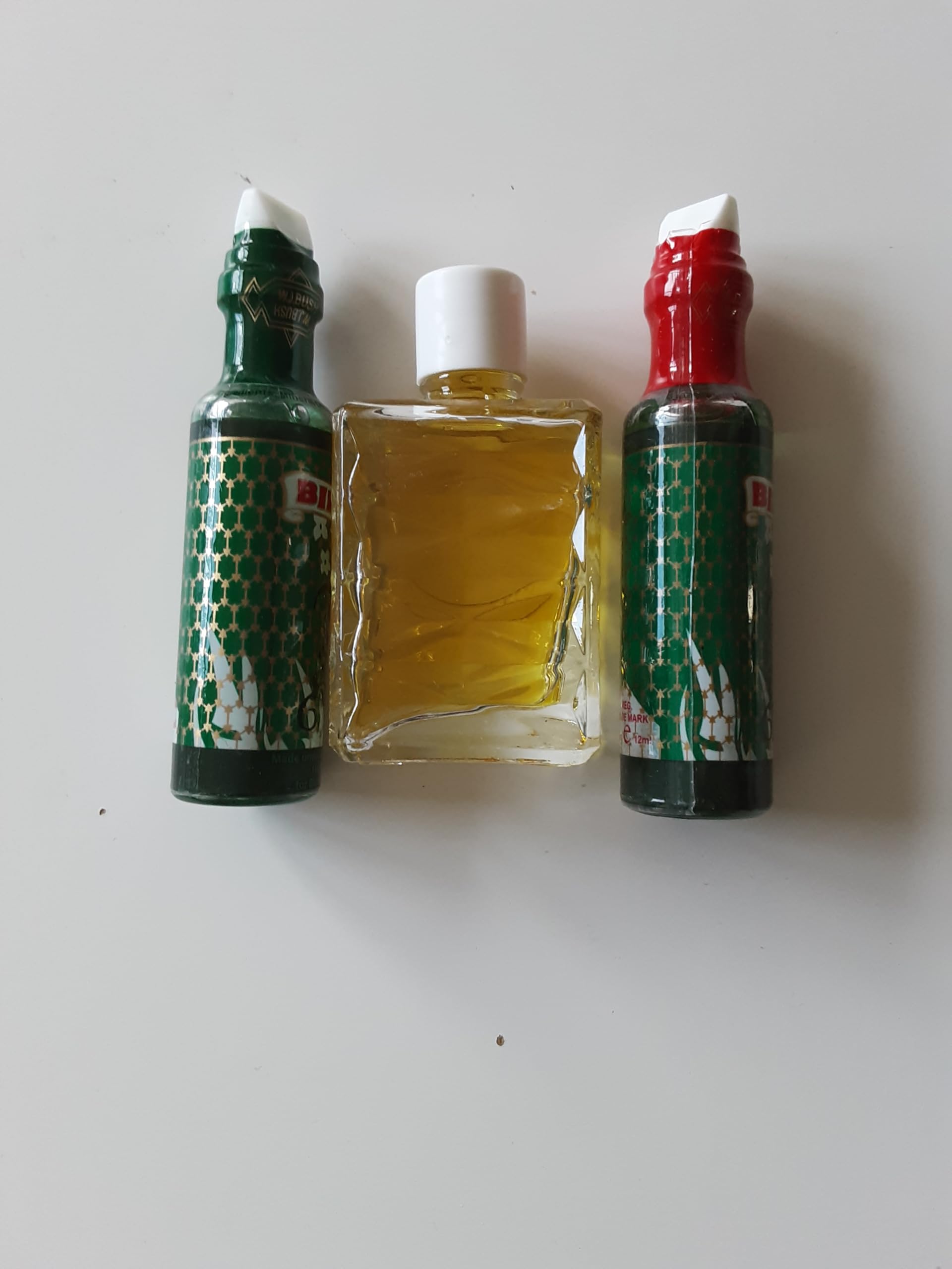 OBBBeauté Duo Profumo Spirituale Bint El Sudan Verde e Rosso 12 ml + 12 ml con Profumo Spirituale Dounia 14 ml, Unisex