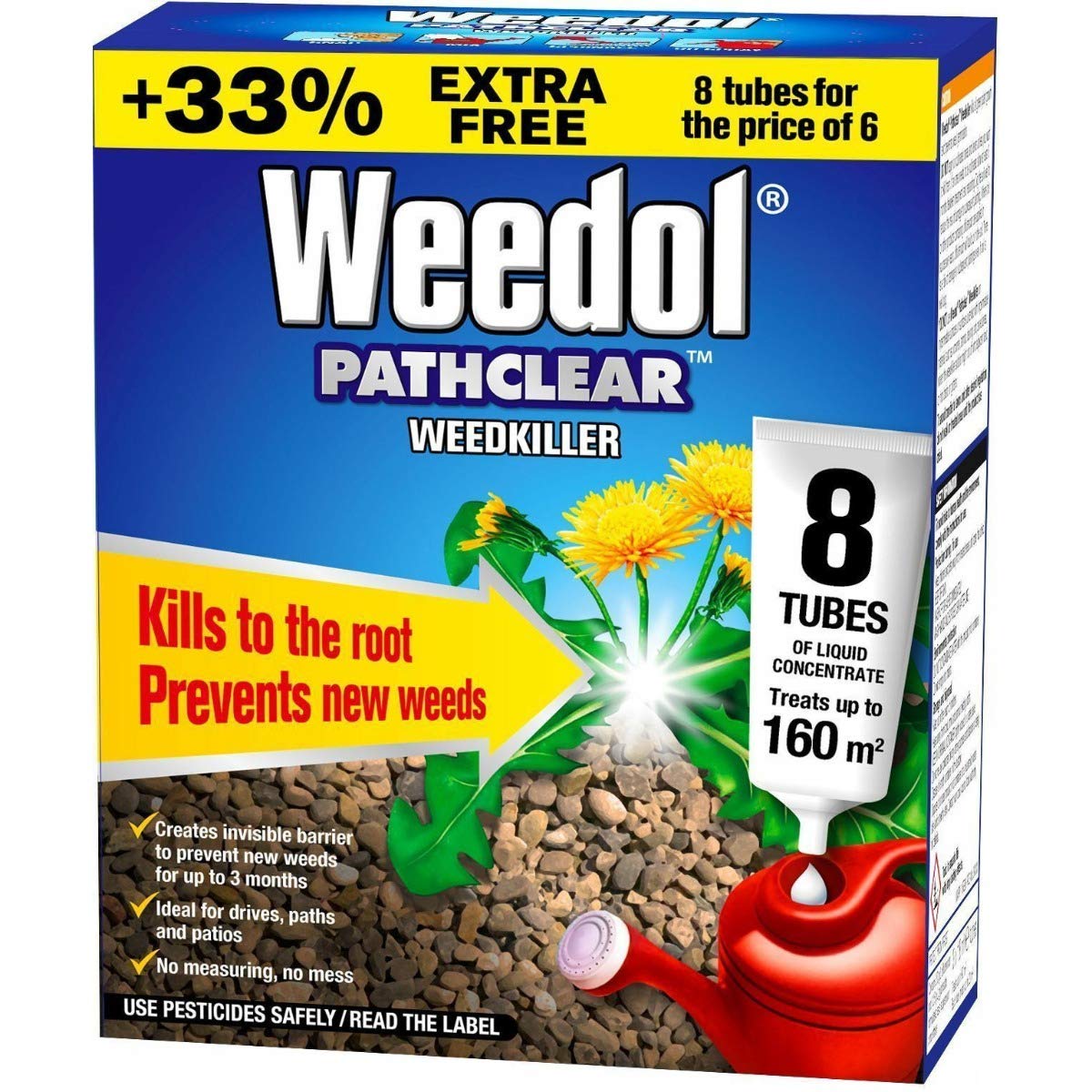 Paths Drives Weed Killer Root Weedkiller 8 Tubes WPaths Weedol