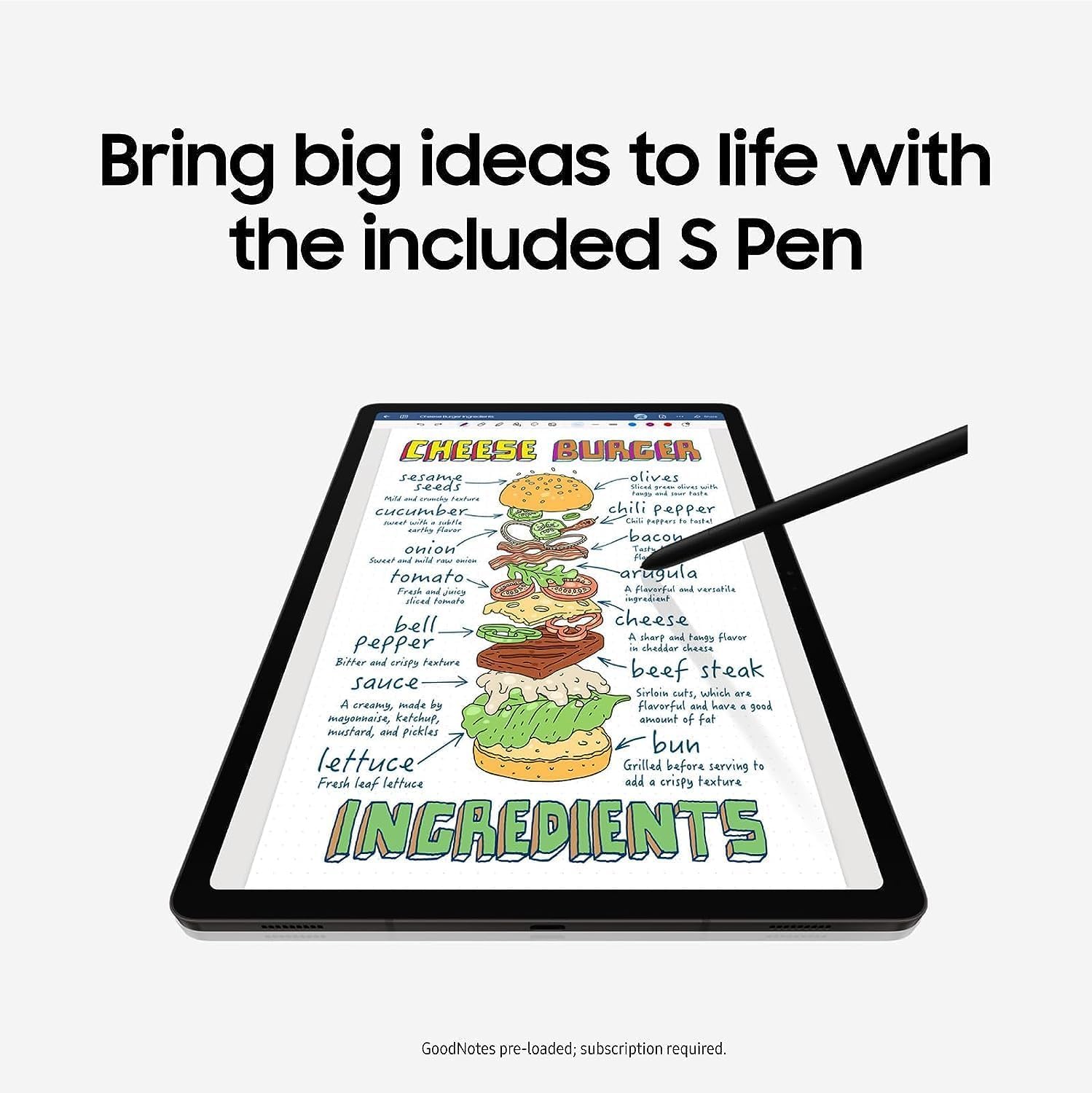 Tab S10+ Plus / S10 Ultra S Pen compatible con Samsung Galaxy Tab S10+ Plus | Tab S10 Ultra todas las versiones, lápiz capacitivo delgado de 0.7 mm, 4.096 niveles de presión con 3 puntas (negro)