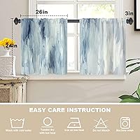 Vista 554 de Cenefas de cocina modernas con patrón de cobre marrón dorado para ventanas, cenefas opacas abstractas de marcas de arañazos y cortinas opacas