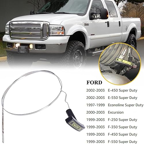 Miniatura 6 de F81Z-6750-DA Varilla de medición de aceite de motor compatible con Ford F250 F350 F450 F550 Excursion 7.3L Diesel Indicador de nivel de aceite de