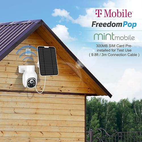 Miniatura 3 de UPULTRA Cámara de seguridad celular 4G LTE inalámbrica para exteriores, sin WiFi con energía solar, visión nocturna a color HD 2K, detección humana