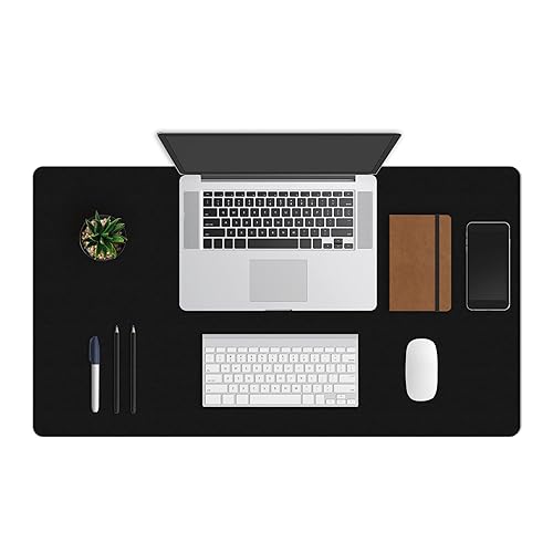 ZBRANDS Leather Desk Mat for Keyboard and Mouse 36" x