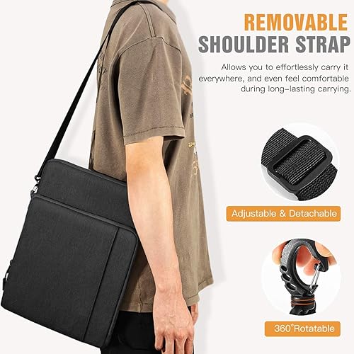 Miniatura 5 de TiMOVO Funda para laptop de 13.3 pulgadas con bolsillos para iPad Pro 12.9 202220212020, MacBook Air 2022-2018, MacBook Pro 2022-2016, Galaxy Tab