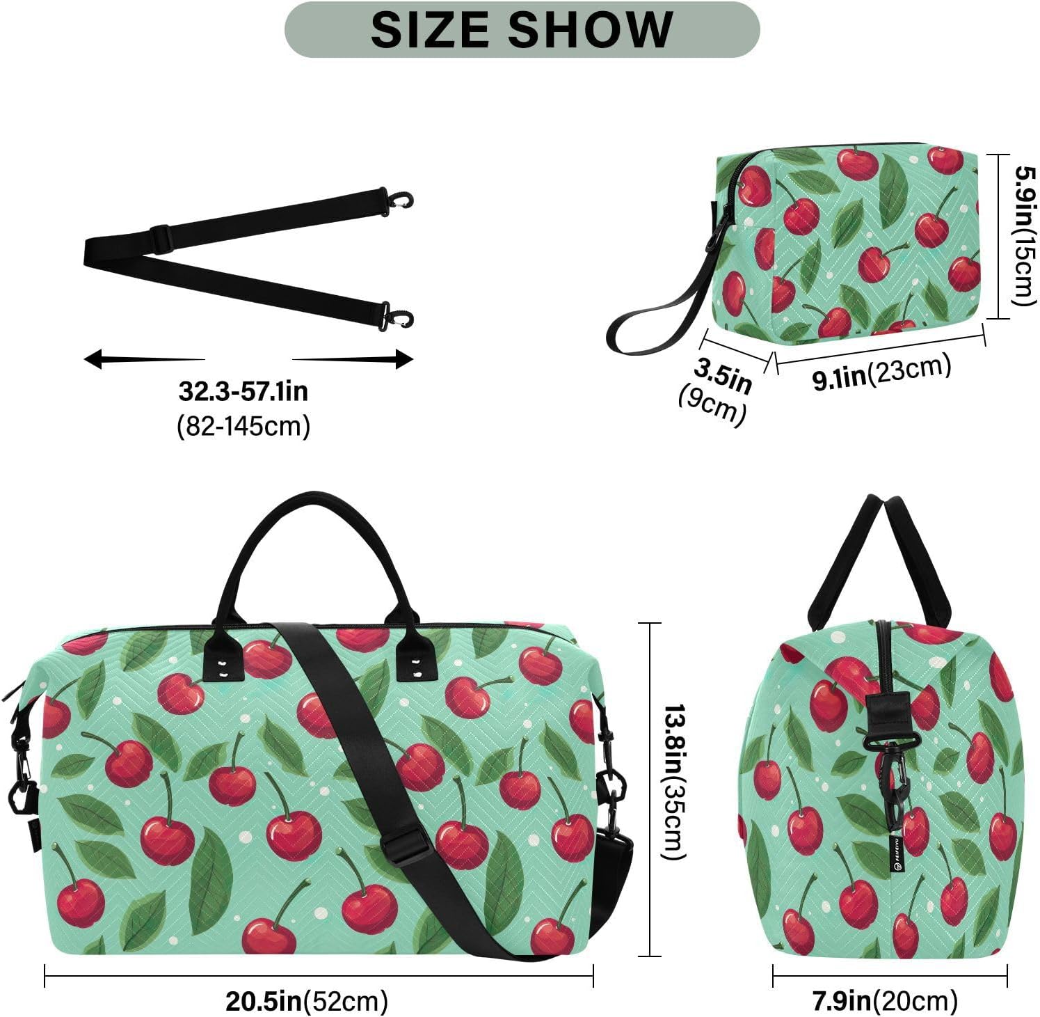 Cherries Travel Duffel Bags Review – Stylish & Reliable Luggage