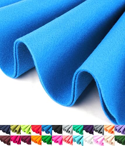 Miniatura 32 de Barcelonetta Tela de fieltro, 72 pulgadas de ancho, 0.063 in de grosor, acrílico y suave, fieltro por yarda, fieltro para manualidades, proyectos