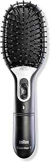 Satin 7 Hair Styler Comb Brush, Black, BR710