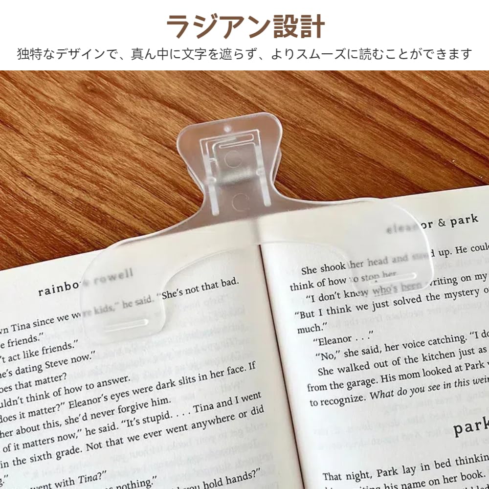 Amazon | Jravezt 文具 クリップ 2個セット プラスチック製 透明