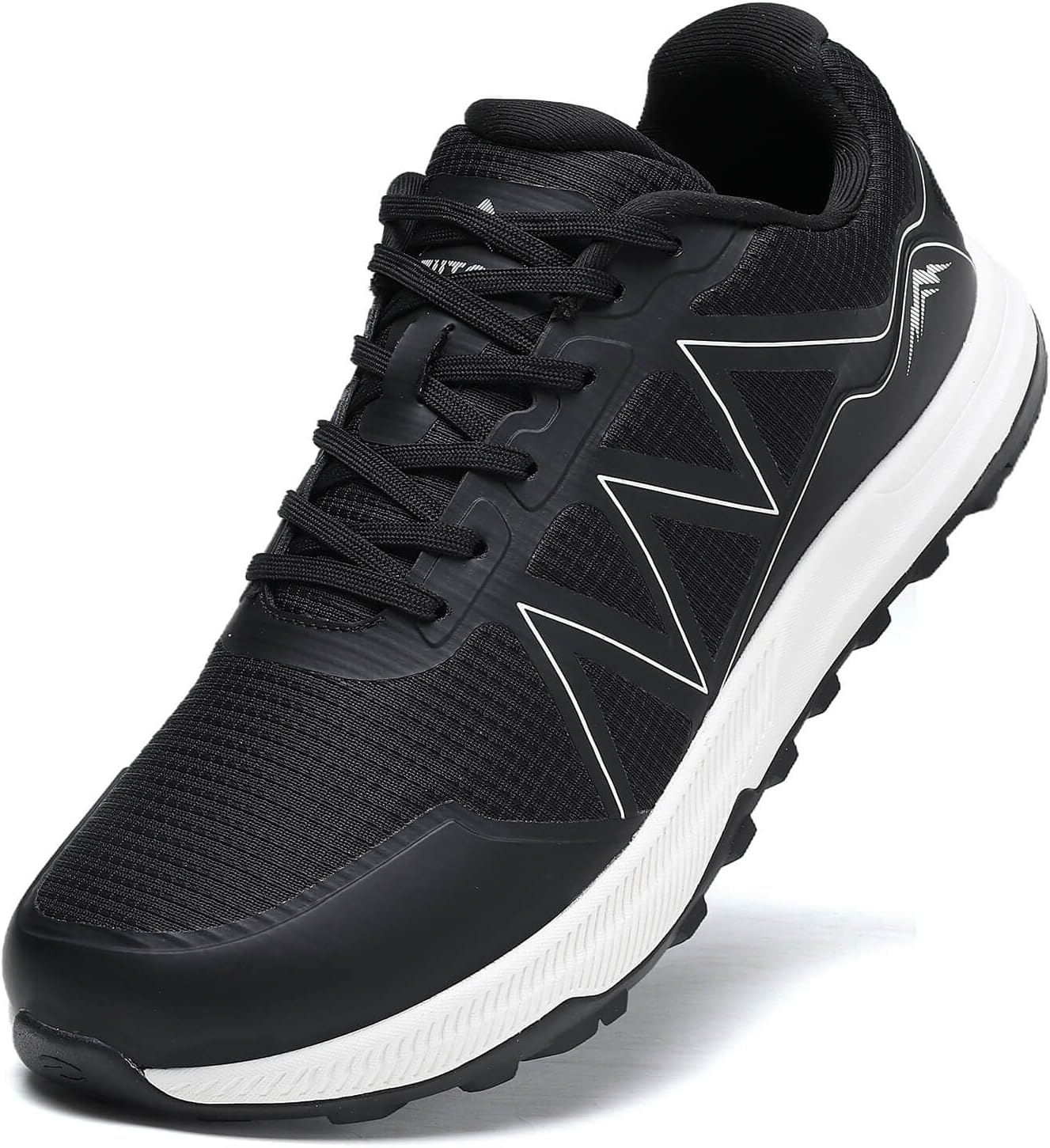 ziitop Men's Wide Toe Box Shoes Cushioned Road Running Shoes Non Slip Mens Walking Sneakers for Wide Width Comfortable Athletic Tennis Shoes with Zero Drop Sole