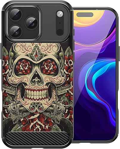 Miniatura 7 de CasesOnDeck - Funda compatible con Apple iPhone 17 Pro Max, diseño de TPU con patrón pictórico, flexible, delgada y elegante (casete retro) Casete