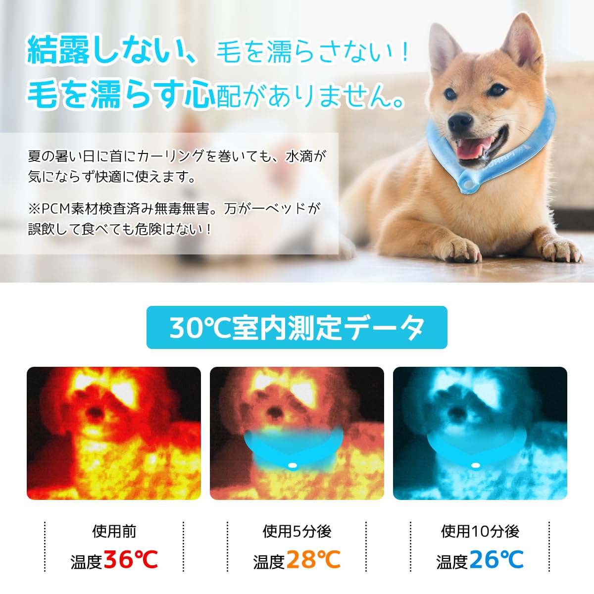 Amazon | SOHAPI 犬 アイス ネックリング 首 冷やす クールリング