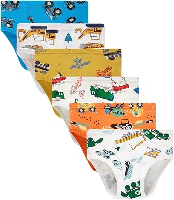 Boboking Little Boys Cotton Briefs Soft Dinosaur Truck Toddler Underwear
