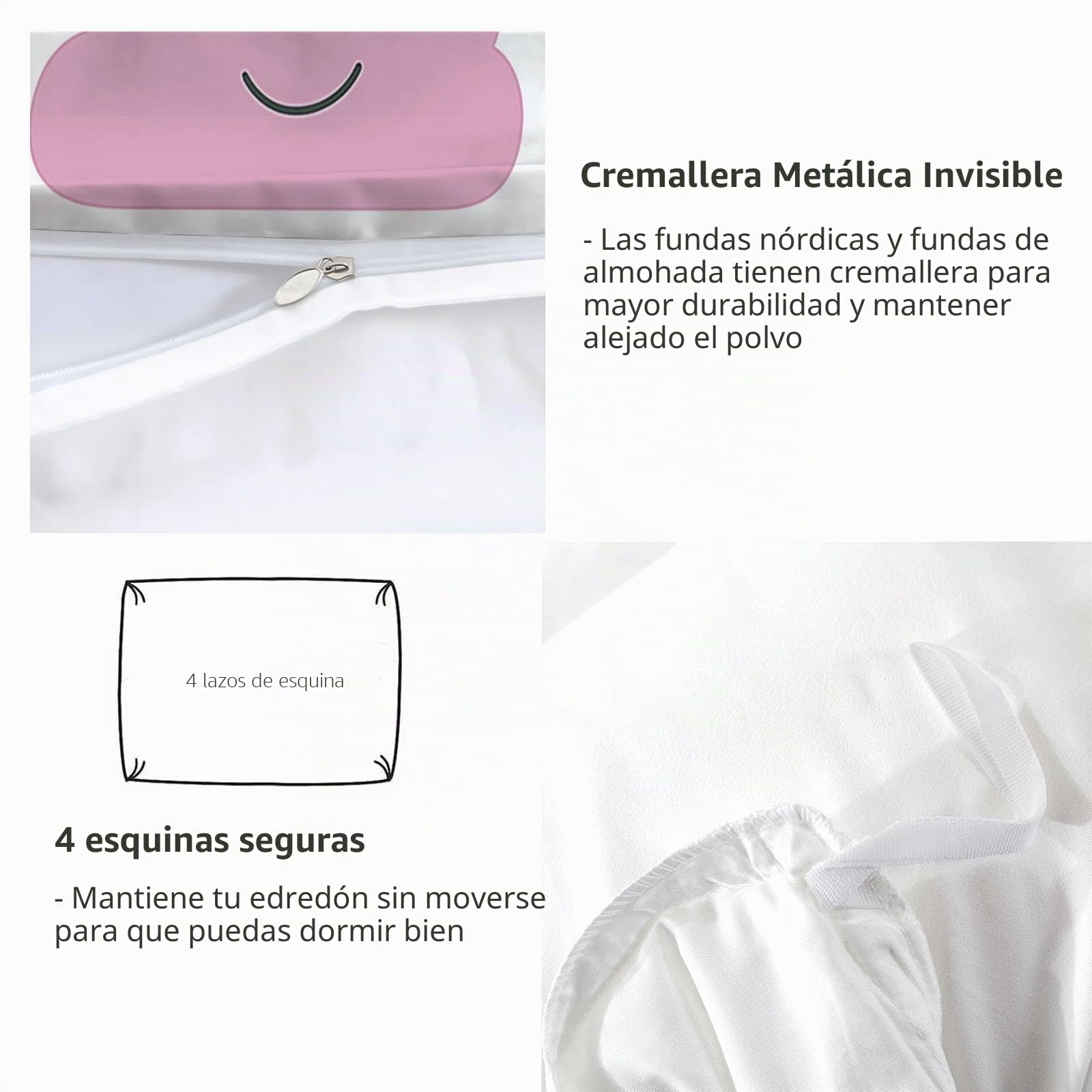 Funda Nordica para Cama 105 Estrellas del Arco Iris De Dibujos Animados Juego de Ropa de Cama Fundas Nórdicas 180x220 cm Poliéster Algodón, 3 Piezas Juego de Cama Cremallera Funda de Almohada