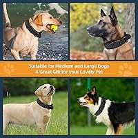 Vista 47 de Tactical Dog Collar, Adjustable Military Training Reflective Nylon Dog Collar with Control Handle, Heavy Duty Metal Buckle for Medium and Large Black