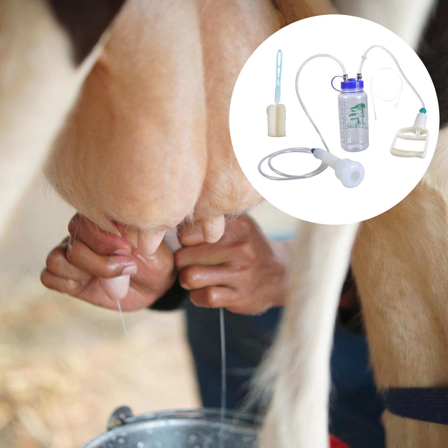 Versatiles Manual Breastfeeding User Friendly Portable Milking Tool for Quick and Milk Collection Farm Milking Equipment