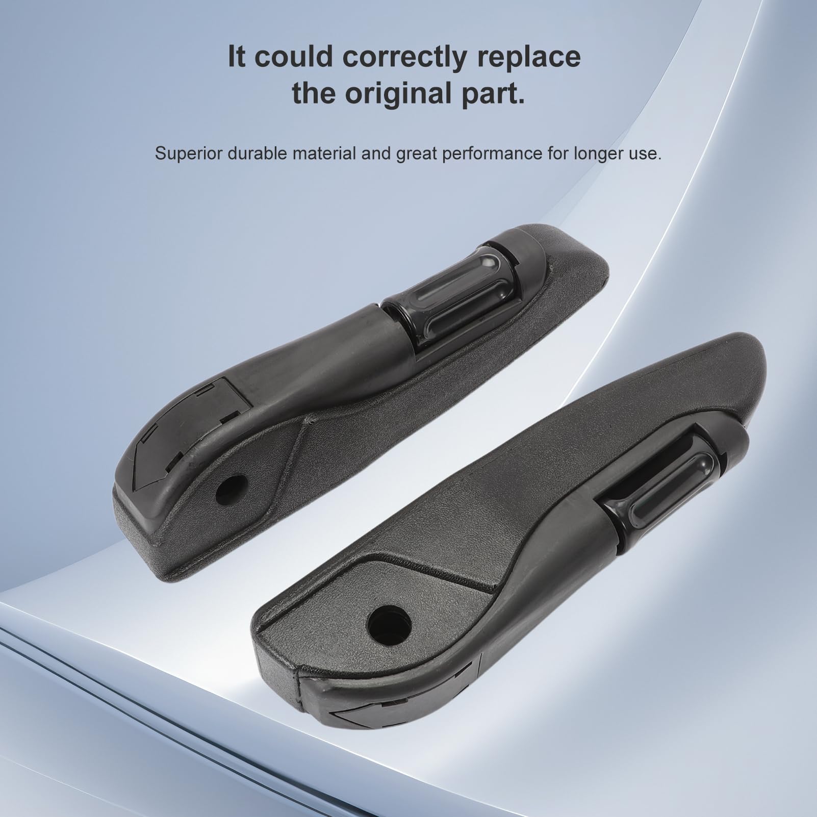Coppia di braccioli per seggiolino auto, braccioli per seggiolino auto regolabili universali, braccioli per seggiolino auto neri resistenti all'usura per camion, camper, furgone