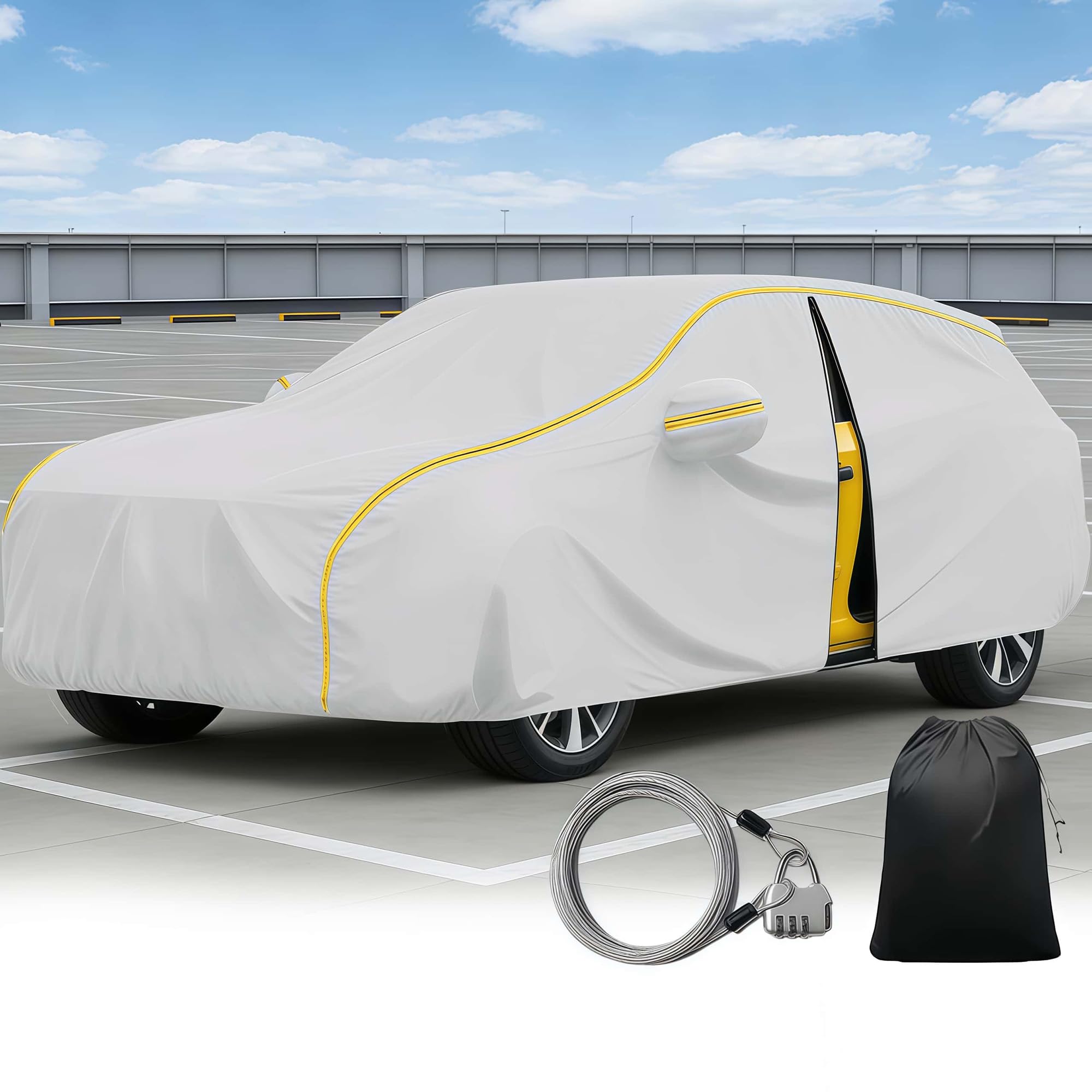 Telo Copriauto Impermeabile Per Honda HR-V(2022-2024) 丨Copri Auto Telo Antigraffio Antipolvere Anti-UV e Antivento per Protezione Totale Esterna Con cerniera