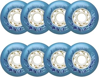 KouRY Inline Skate Wheels Roller Skate Wheels Inline Skate Replacement Wheels Skating Shoes Replacement Wheel, Luggage Wheels, Training Wheels 8 Pack 80mm (Color : Blue, Size : 80mm)
