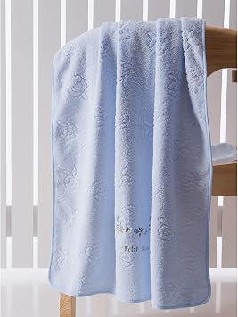 Towel 4-Piece Embroidered Bath Towel/Solid Ultra Soft 100% Cotton Towel Set Absorbent Bath Sheets for Bathroom Towels for Bathroom (Color : Beige)