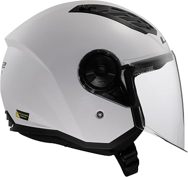 Open Faced Motorcycle Helmet. LS2 Airflow II ECE 22.06 Gloss
