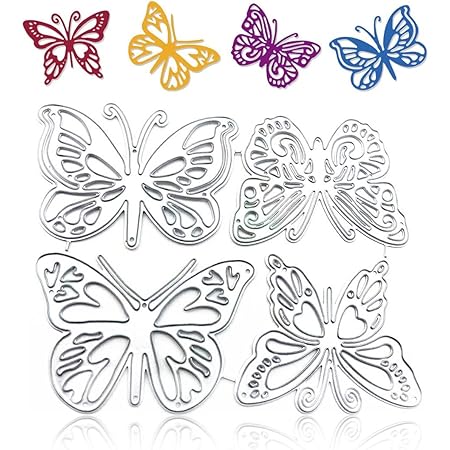 BETESSIN Stanzschablonen Weihnachten - Metall Laternen Schablonen Für DIY Basteln