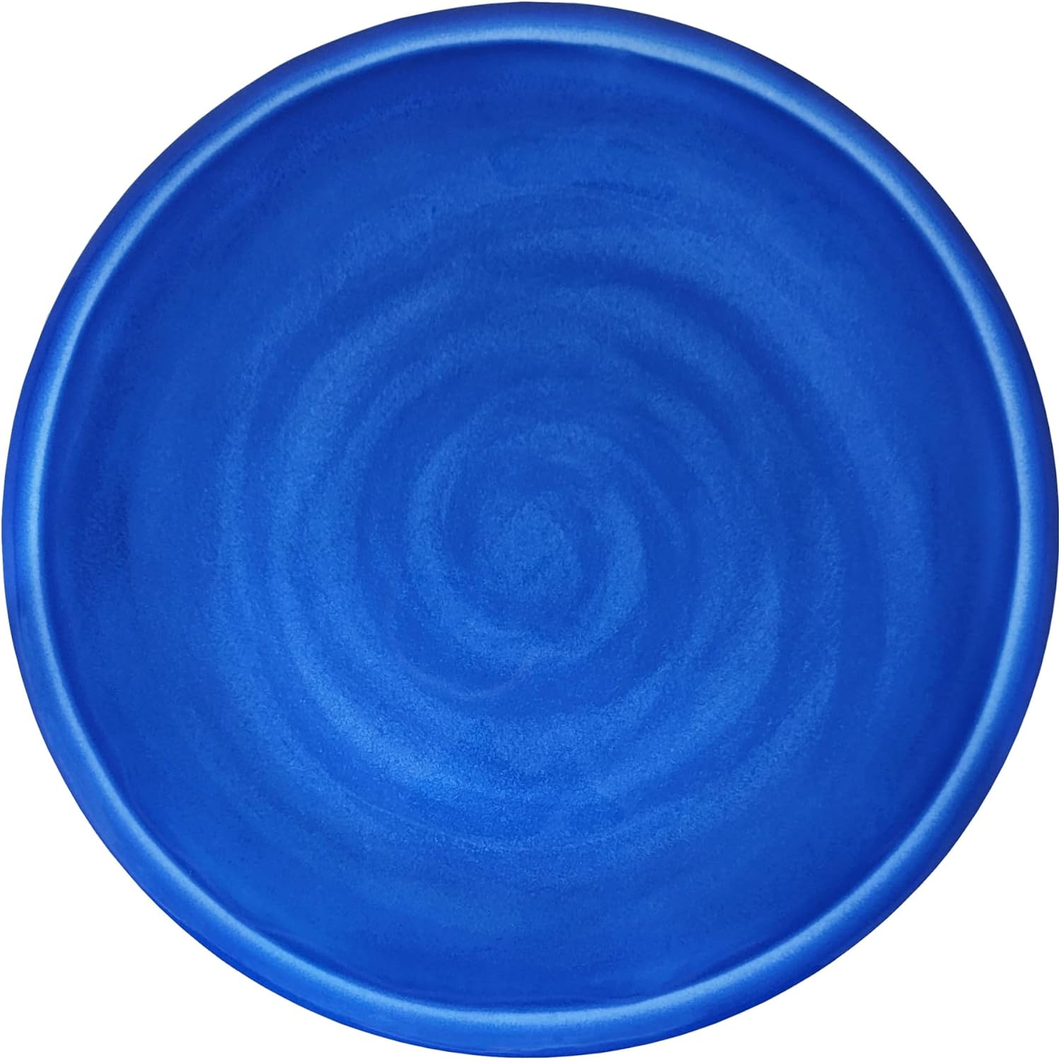 Le Cadeaux Luxury Melamine Salad Plates 9 inch, Set of 4, Sicily Solid Blue