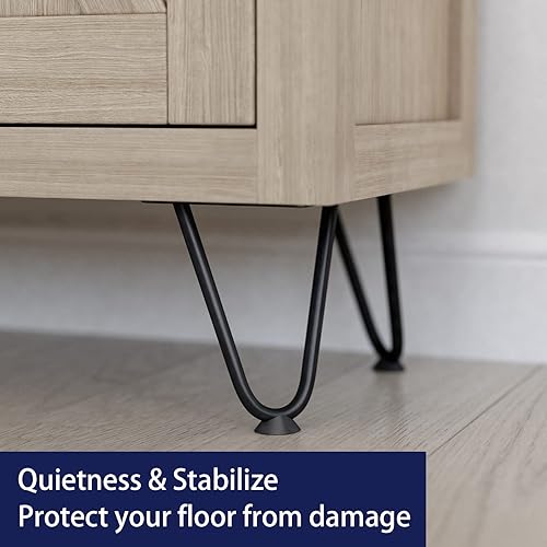 Miniatura 80 de SMARTSTANDARD Patas de muebles de horquilla de alta resistencia de 16 pulgadas, proyectos de bricolaje de metal para mesitas de noche, mesa de café