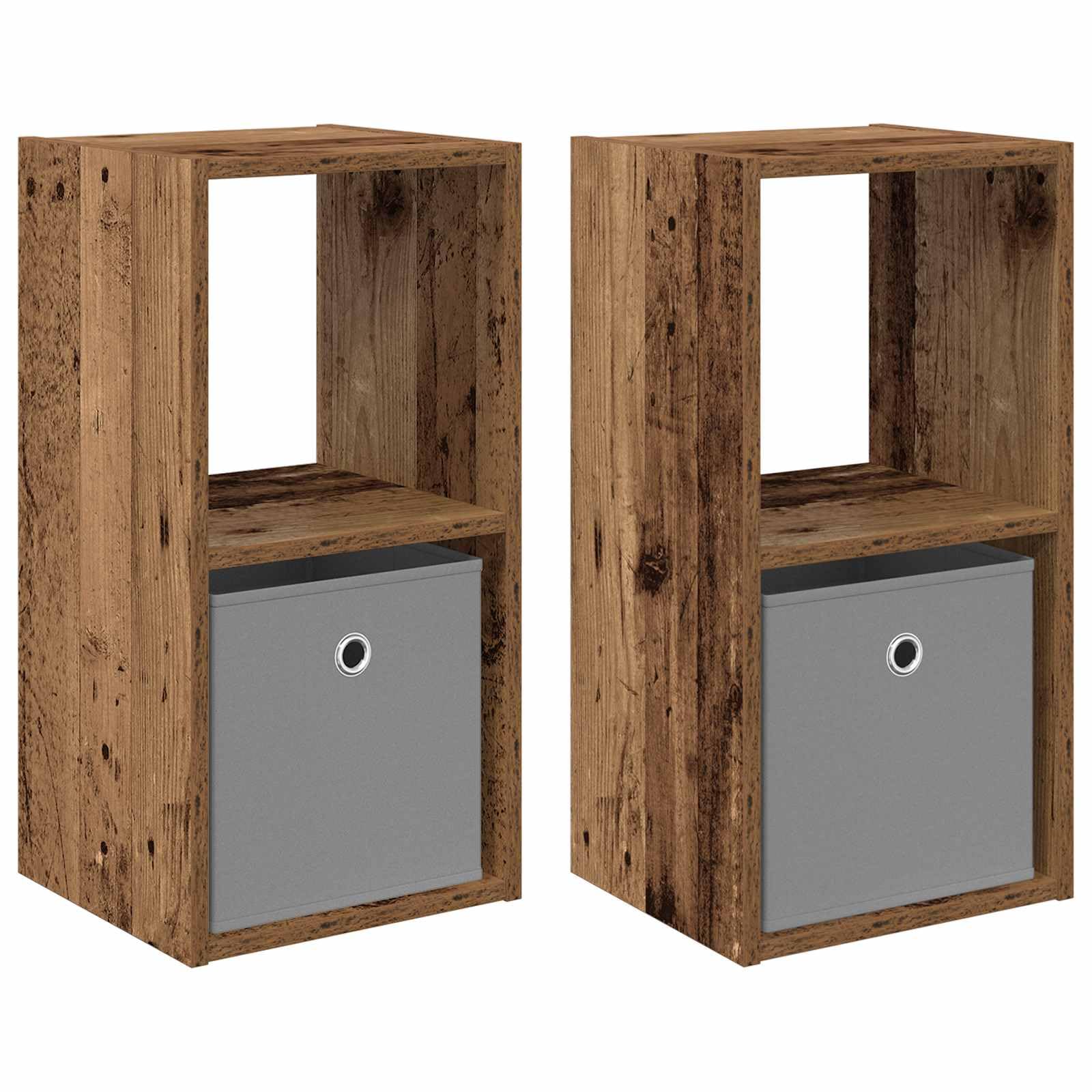 Table de chevet en bois vieilli stable et élégante avec finitions patinées durables