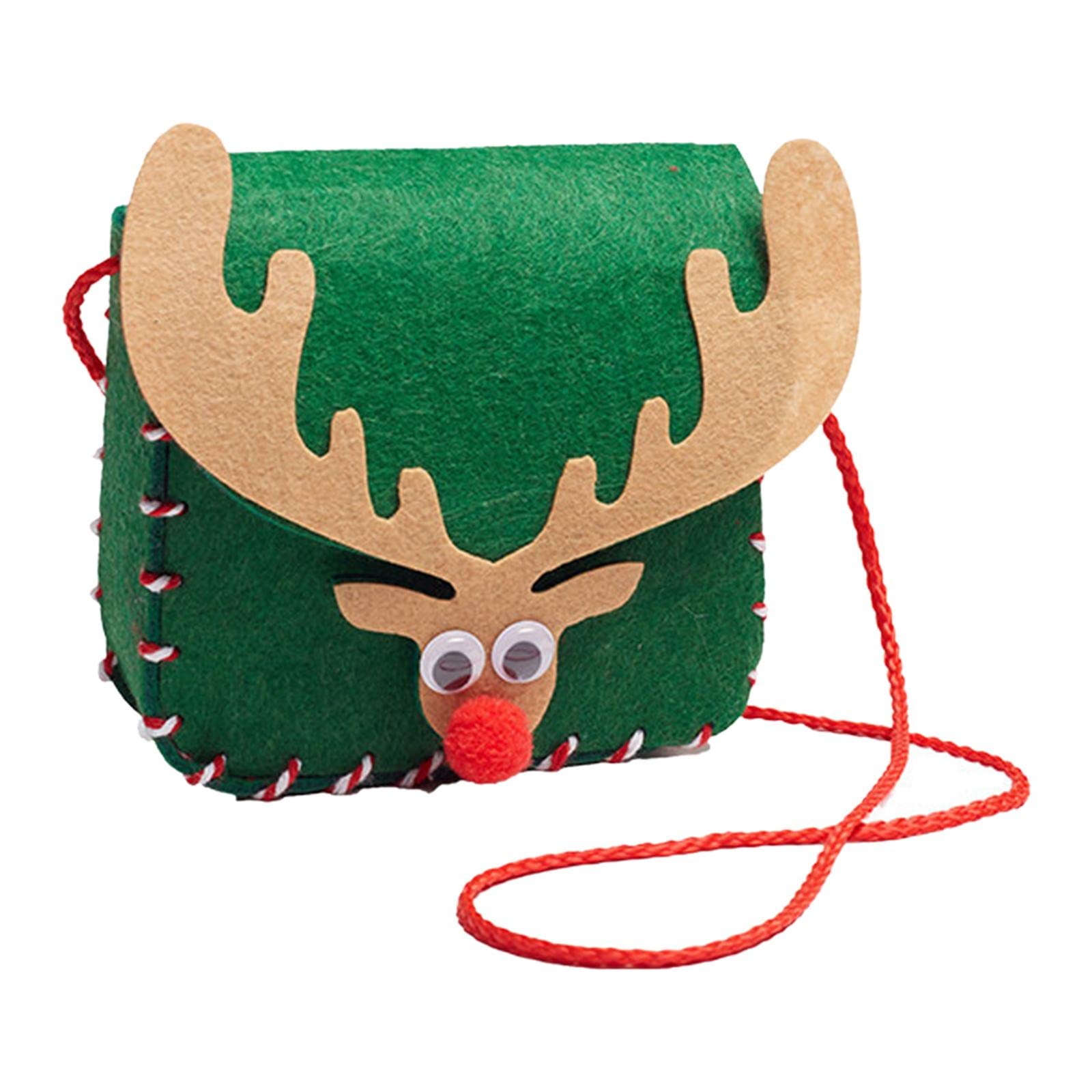 Enakshi® Lovely DIY Shoulder Bag Making Kit Sewing Hand Bag Small for Women Holiday Green Elk|Clothing, Shoes & Accessories | Womens Handbags & Bags-image-13