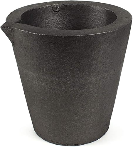 GIRtech Fusion SC - Crisol de fundición de grafito para fusión de metales 2910F, refinación de oro, plata, cobre, latón, aluminio, 5.71 x 5.38 x