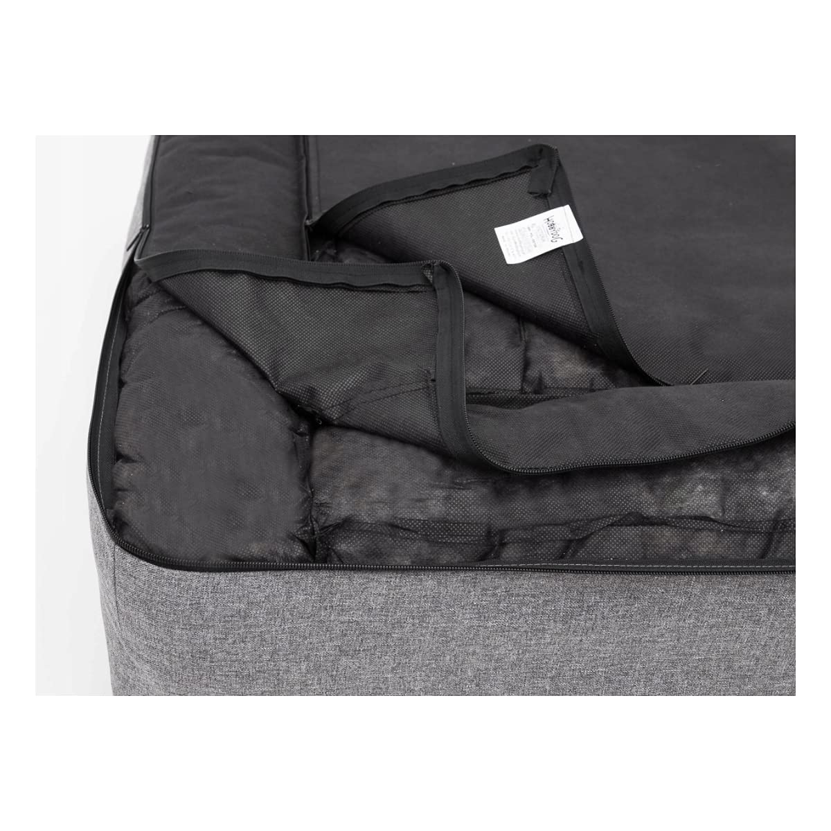 Victoria ÖKOLEINEN Hundematratze, Hundebett für Kleine, Mittlere, Große Hunde - Robustes, wasserdichtes Hundekissen, Outdoor & waschbar Hundematte - 80x55x17cm Dunkelgrau
