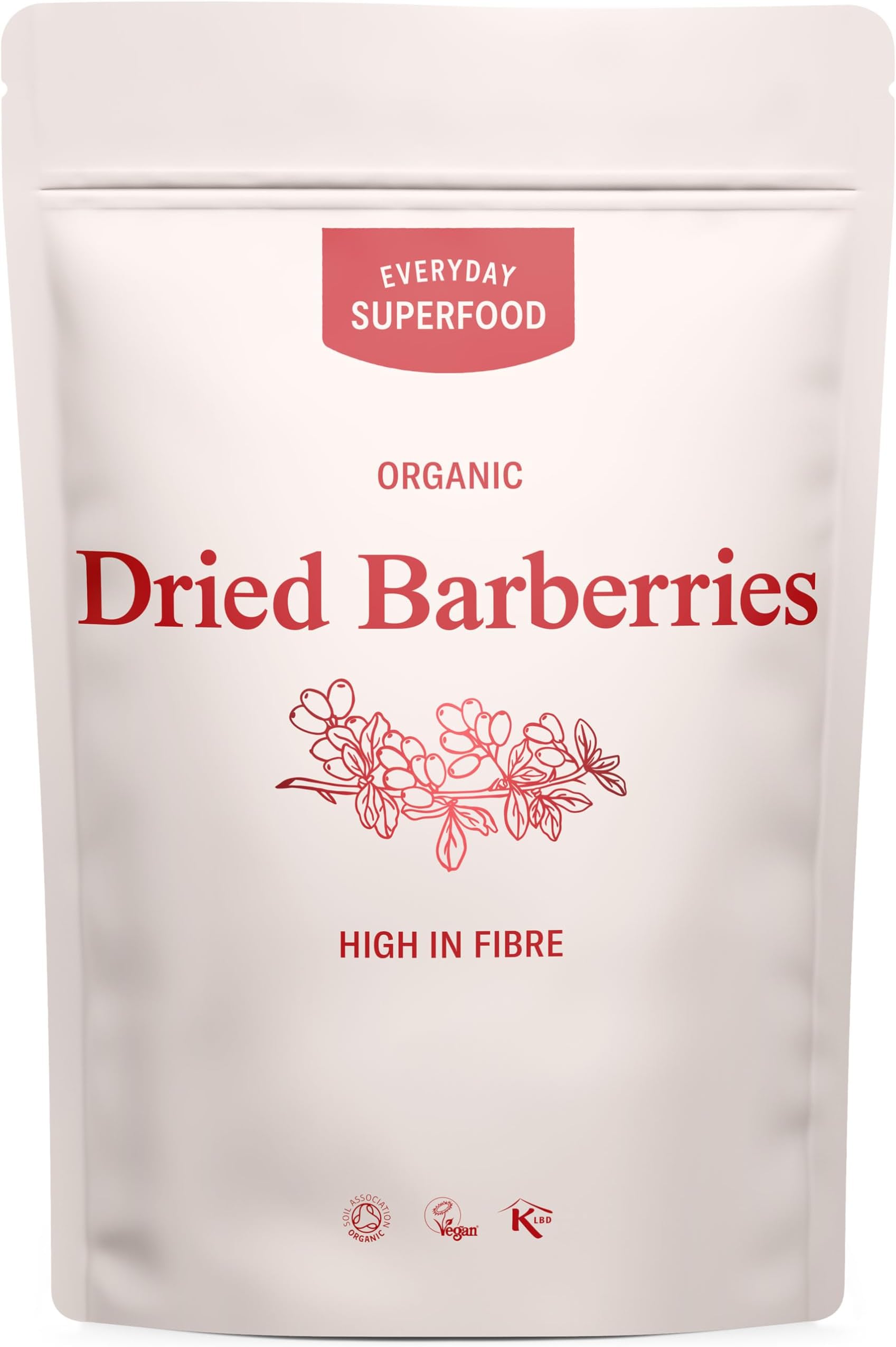 Organic Dried Barberries 190g from Certified Organic Barberry Farms Premium and Raw Barberries an Alternative to Dried Cranberries