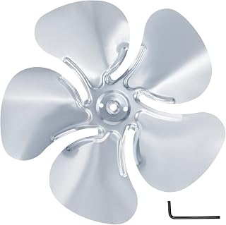 CG A65123 12-Inch 5-Blade Metal Attic Fan Blade Replacement - 23° CW Pitch Boosts Airflow 20%