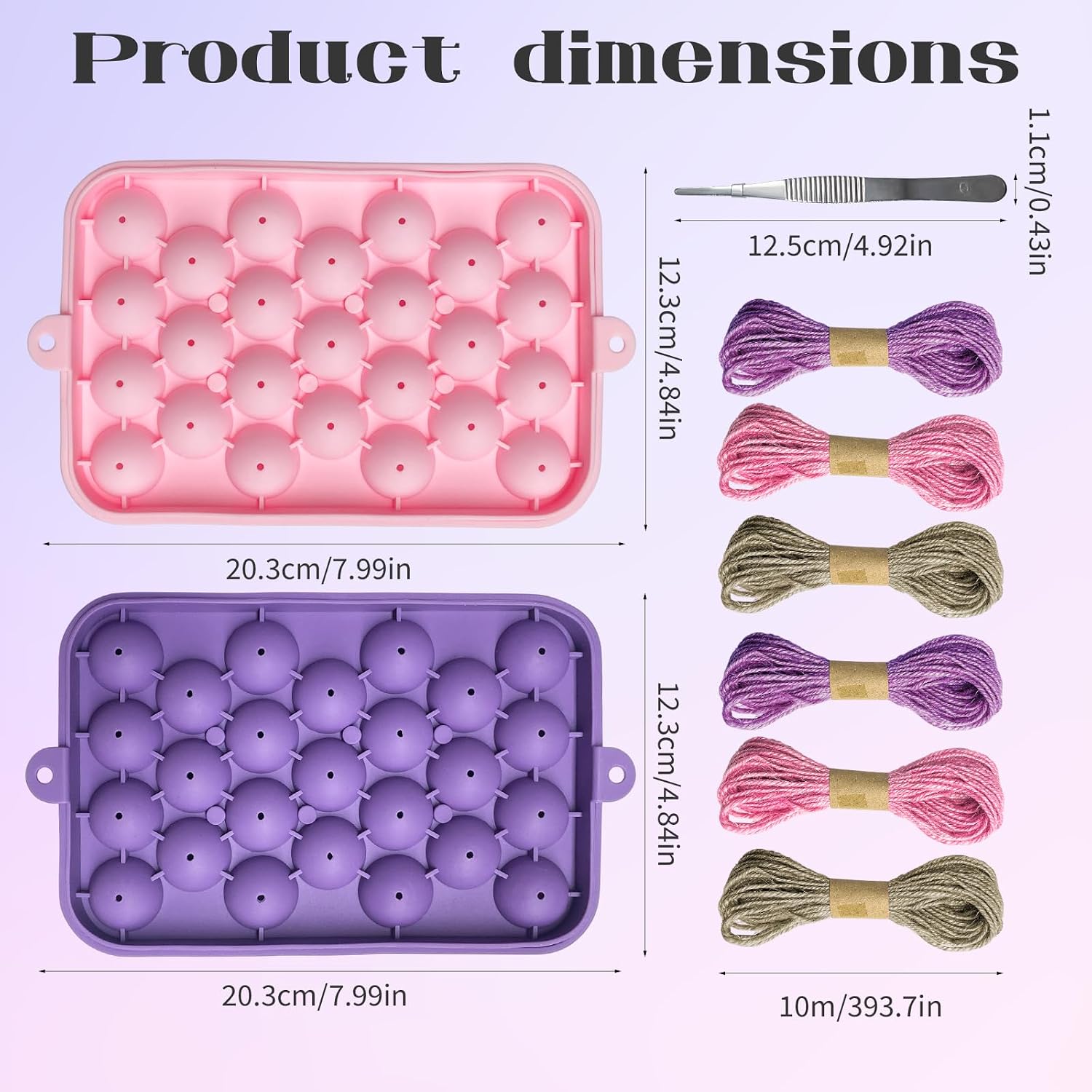 Grape Soap Making Kit,Handmade Soap Grape Mould,Hemp Rope，Tweezers，Can be Given as A Gift