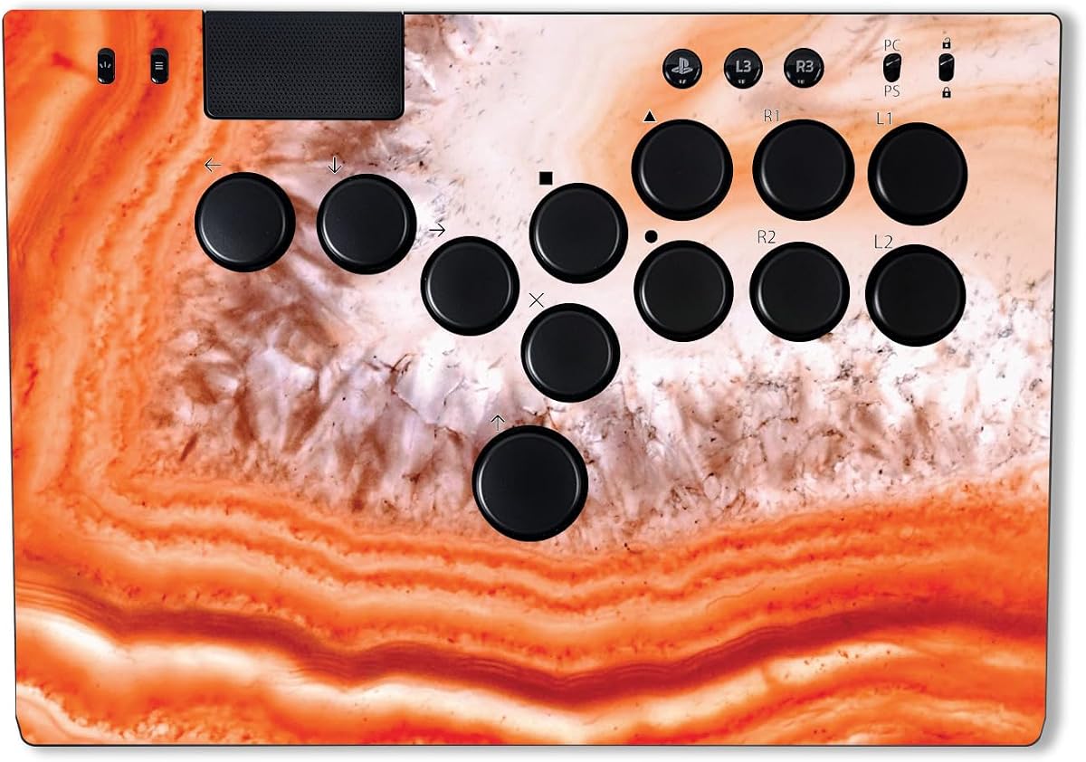 MightySkins Skin Compatible with Razer Kitsune - Orange Quartz | Protective, Durable, and Unique Vinyl Decal wrap Cover | Easy to Apply & Change Styles | Made in The USA