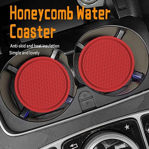 Miniatura 7 de 2 posavasos para automóvil, antideslizante, universal, portavasos para automóvil, portavasos de PVC, accesorios interiores de automóvil, adecuados