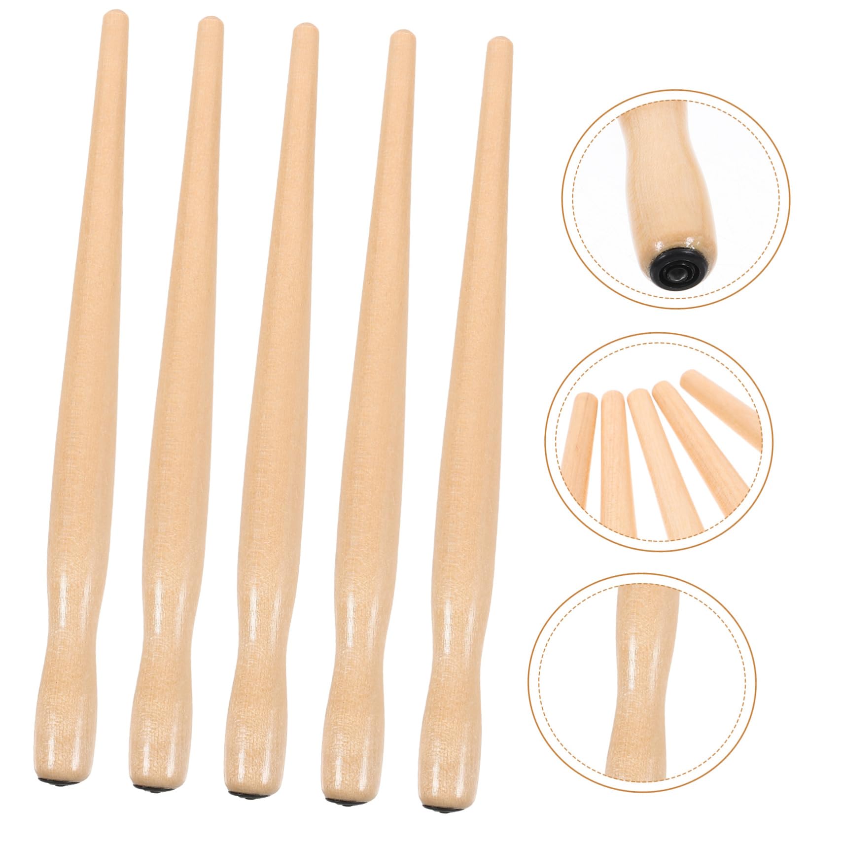 SHINEOFI 5 Set Calligraphy Painting Brush Rod Calligrafia Calligraphy Pen Penne Manga Penne A Immersione Titolare Del Pittore Arte Portapenne Penna A Immersione Presente Di Legno 5 Pezzi*5