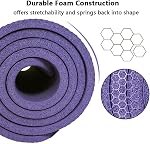LFS Large Yoga Mat, Extra Thick and Wide (184cm x 80cm x 10mm), Double-Sided Non Slip Exercise Mats for Home Workout, Anti-Tear Yoga Mats for Pilates, Fitness, Gym, Travel With Carrying Strap 72"x 31.5" x 2/5 inch