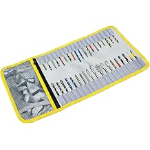 Drill Bit Organizer, Roll Up Storage Case, Heavy Duty Bit Holder Pouch | Canvas Tool Roll with Zipper, Tools Organizer Pouch Bag with Snap Spring Closure for MenBag Only Stocking Stuffers