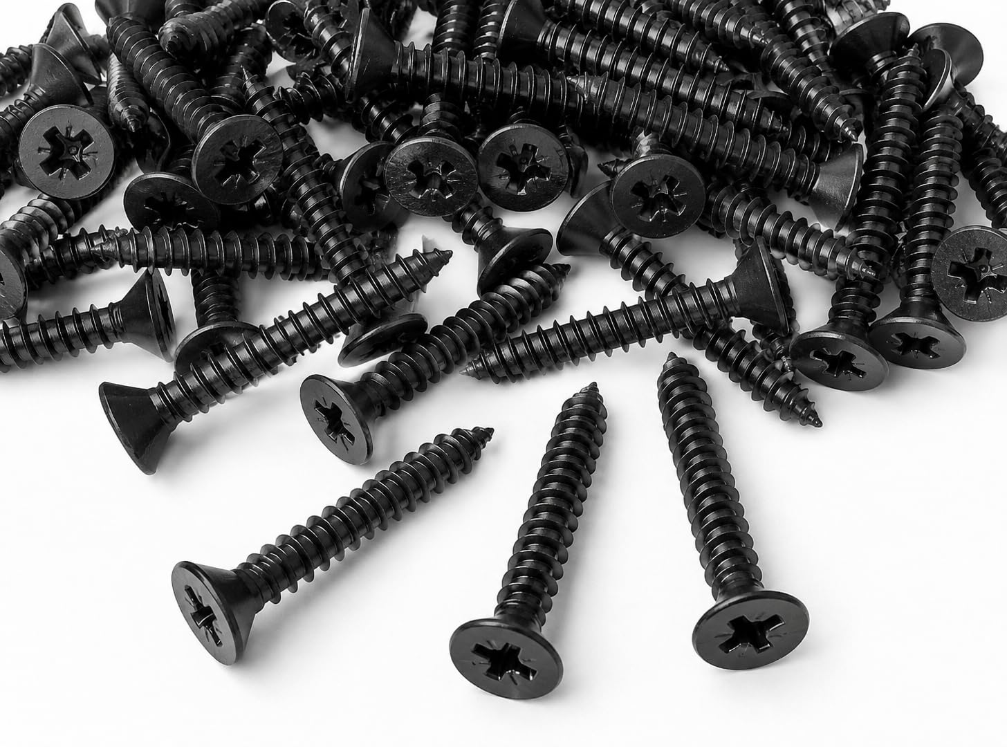 Drywall Screws 38mm (1.5") | Self Drilling Black Phosphate Bugle Head Screws for Gypsum Board, False Ceiling, Partition Wall, Metal Frame, Wood Stud & Drywall Installation-image-5