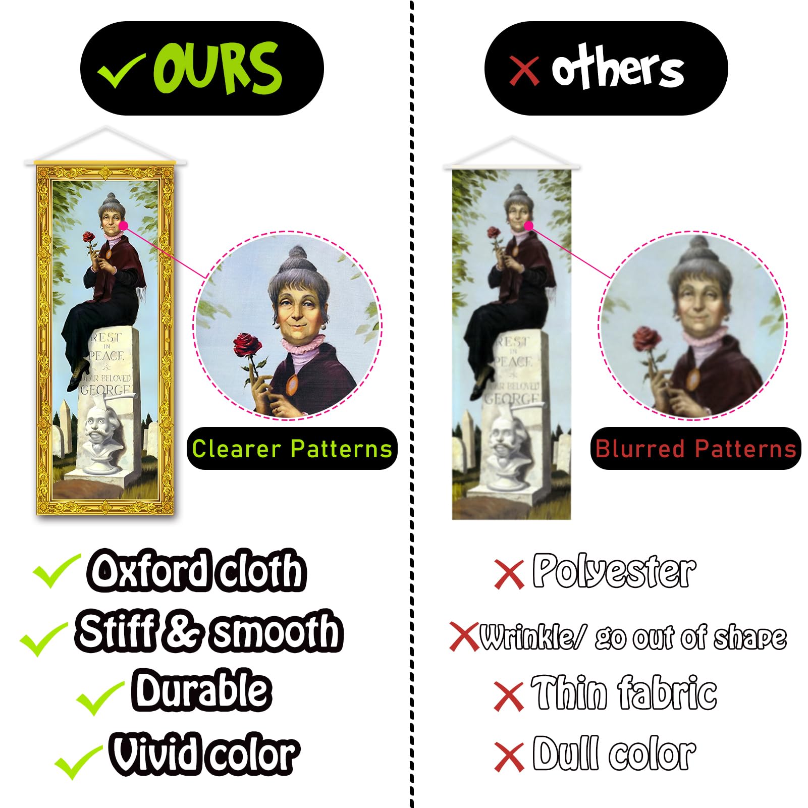 Haunted Mansion Halloween Backdrop - 4 Portraits -6