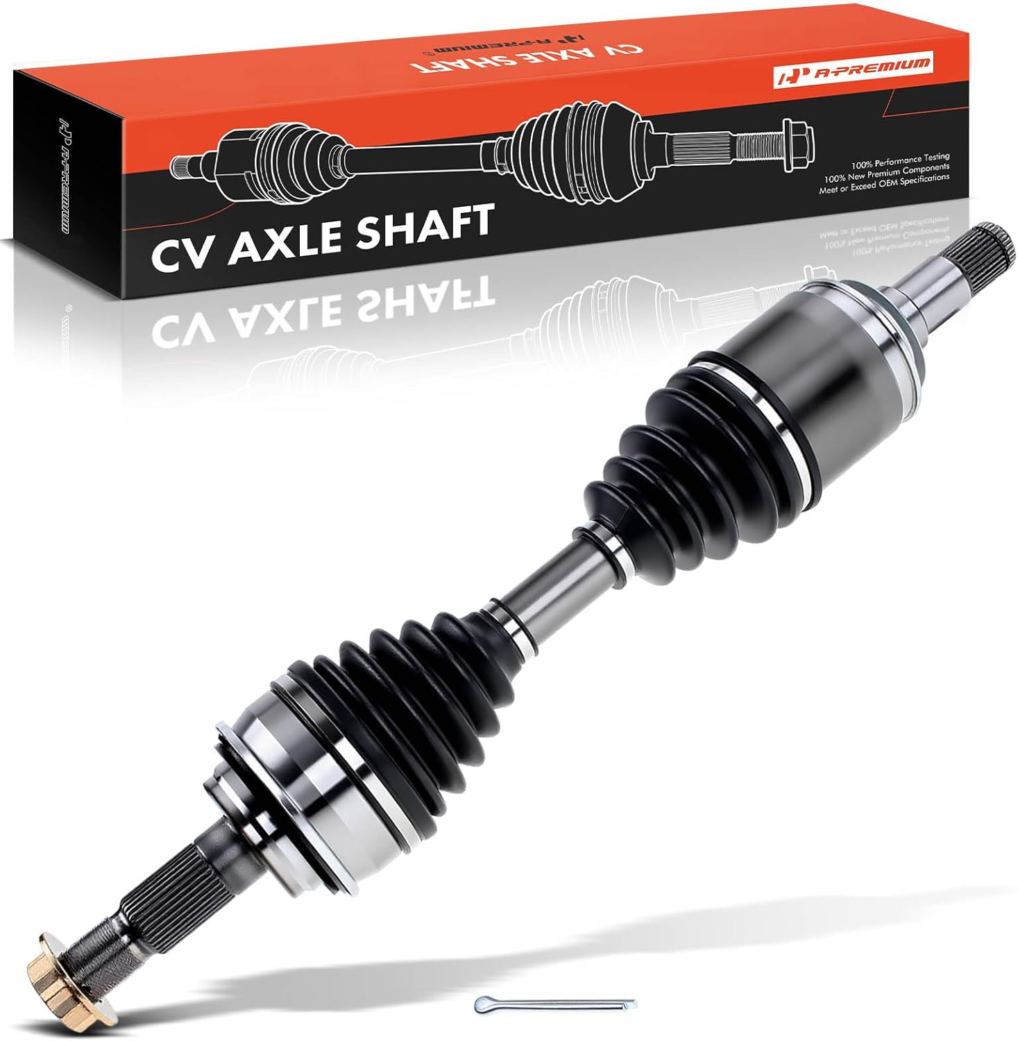 A-Premium CV Axle Shaft Assembly Compatible with Toyota & Lexus Models - Land Cruiser, LX570, 2008-2020, 5.7L - Front Driver or Passenger Side