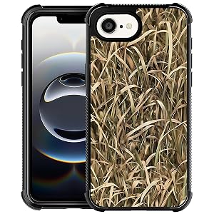 for iPhone 16E Case Classic Slim Cover Design Reed Grass Camouflage
