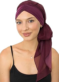 Head Scarf for Women Skull Cap Chemo Patients Headwear Cancer Hair Loss Scarf Headwrap Cover Hat Turban Covering Wrap