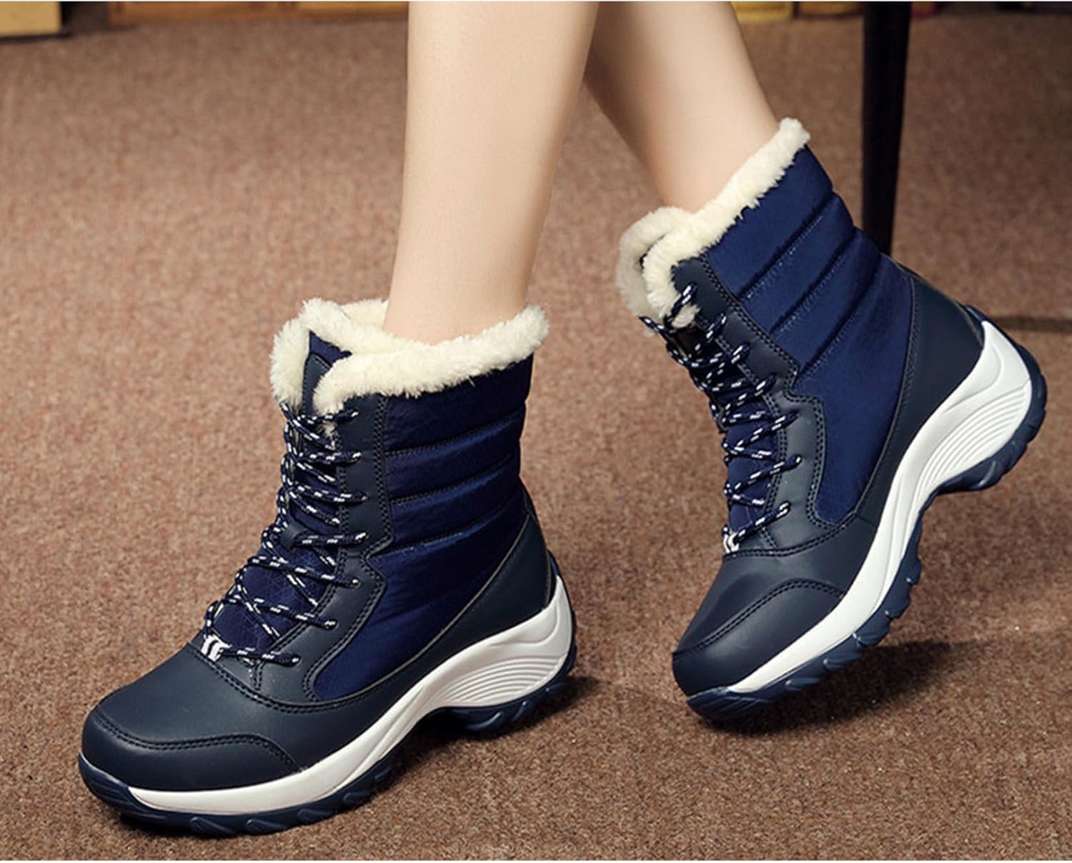 Kervaky Women's Boots Women's Snow Boots women's warm shoes women's casual boots women's waterproof boots