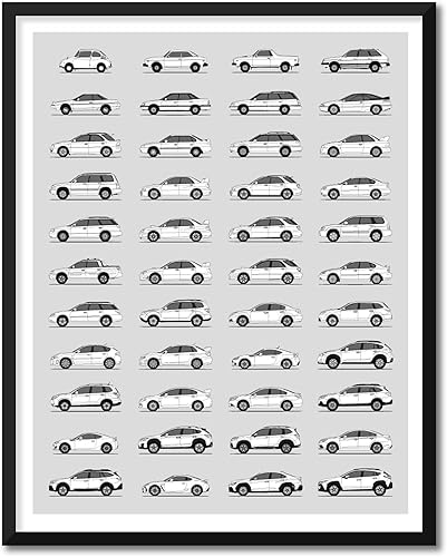 Miniatura 209 de Handmade Poster compatible with Chevy Print Wall Art Handmade Decor of the Best of Chevy Generations History Evolution 8x10" (Unframed) Satin Print