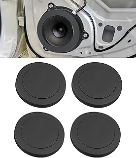 4PCS Speaker Foam,Car Audio Accessories,High Resilience Speaker Baffles 6.5 inch,Car Accessories,Self-Adhesive Door Baffle Enhancer for Stereo Audio Sound,Suitable for Most Cars SUV Truck