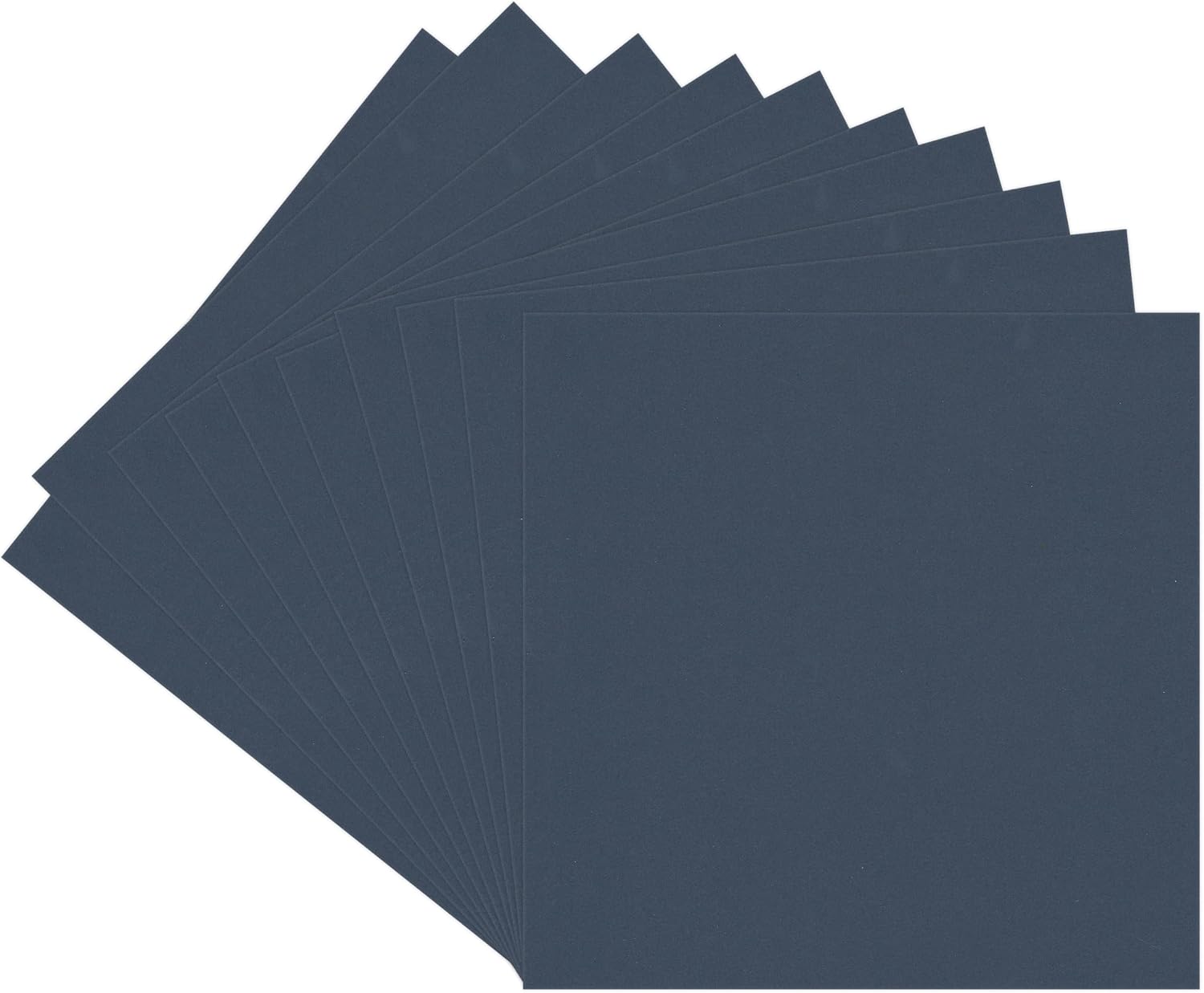 CountryArtHouse Navy Blue Acid Free 5x7 Backing Board - Uncut Photo Mat Board - 10 Sheets