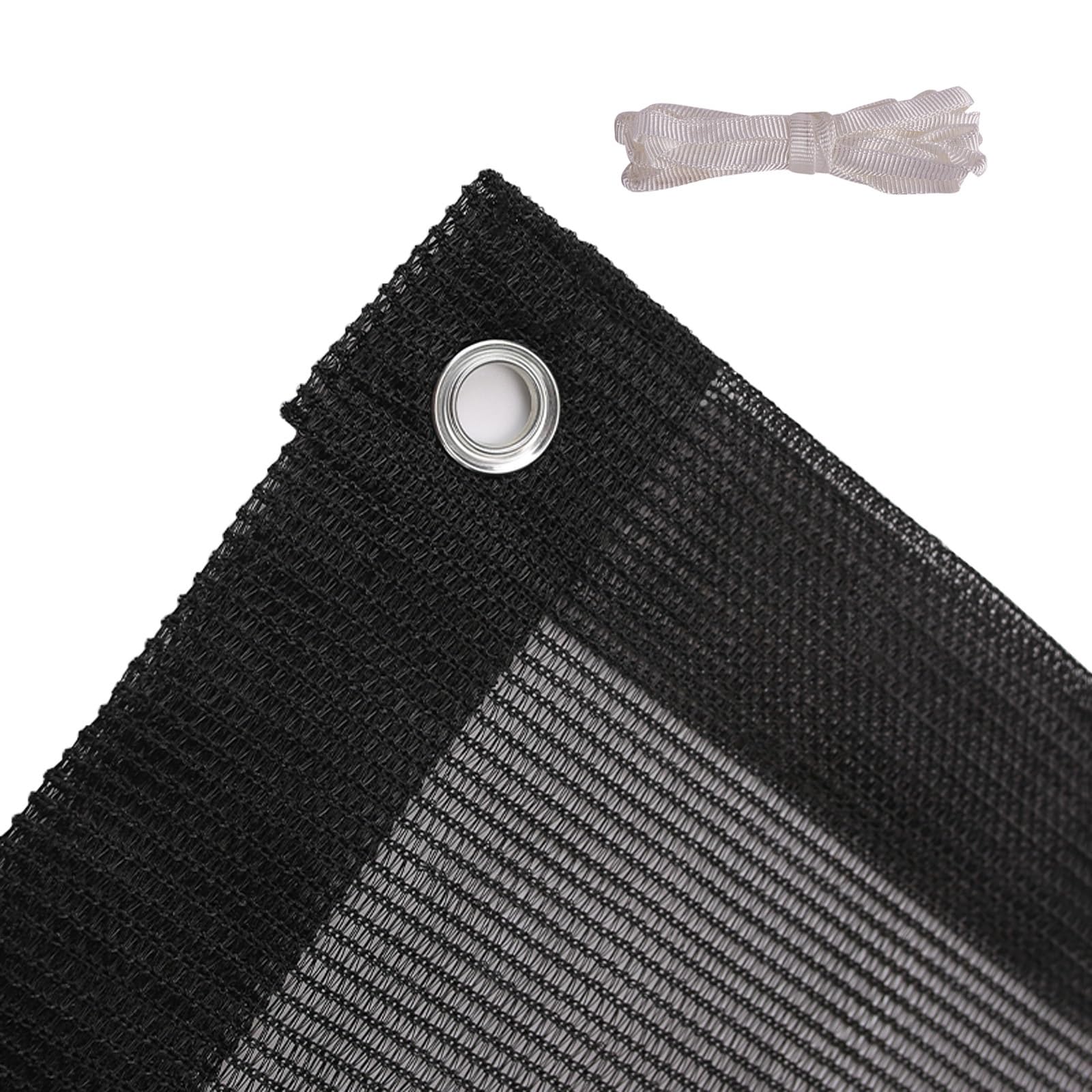 Voile d'ombrage suspendu en toile solaire respirante pour jardin et pergola