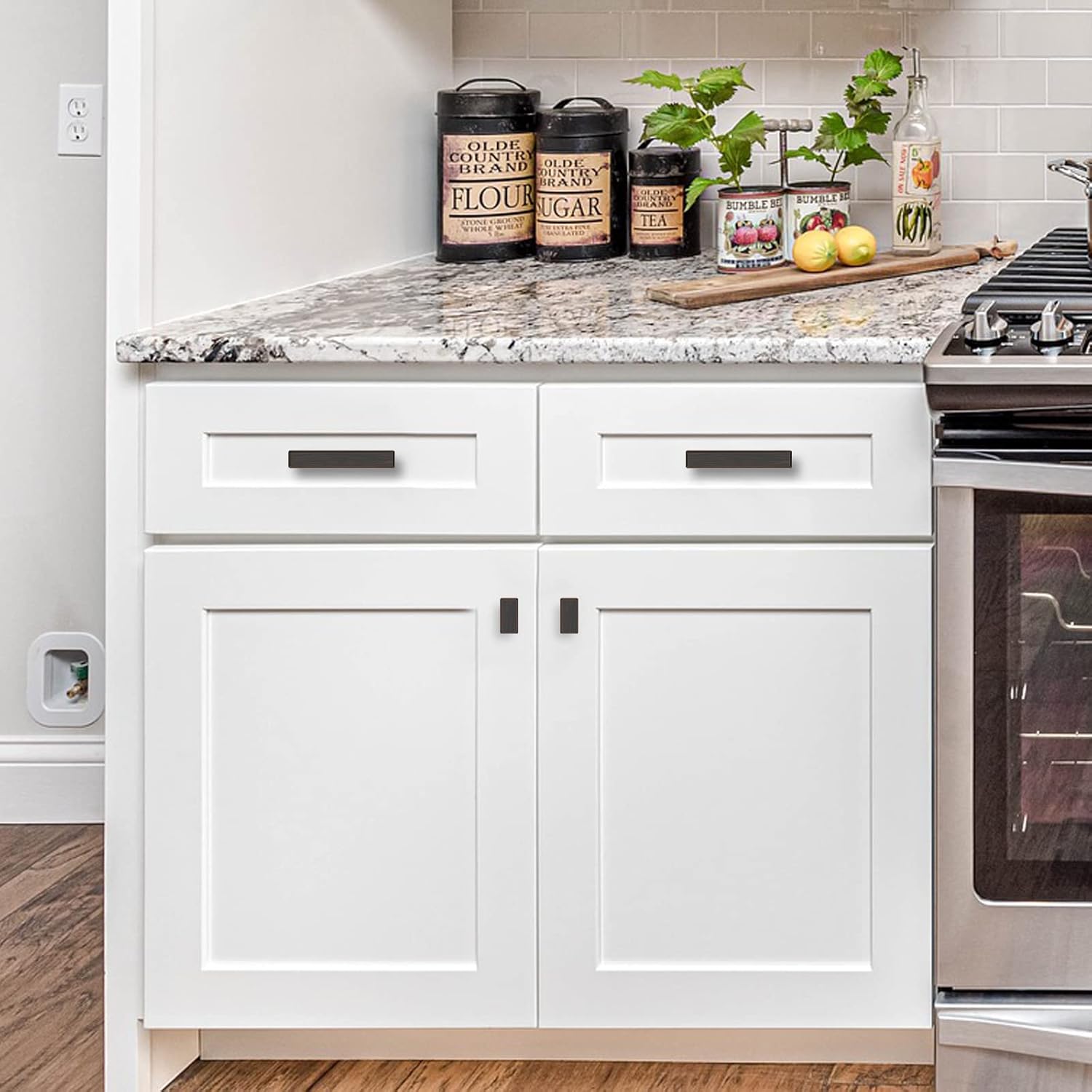 AOOTOCH 10 Pack 3 Inch Kitchen Cabinet Handles Matte Black Cabinet Pulls Kitchen Cabinet Hardware Kitchen Handles for Cabinets Cupboard Handles